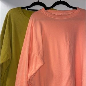 Tunic sweatshirts
